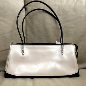 Beijo London Cream and Black Shoulder Bag